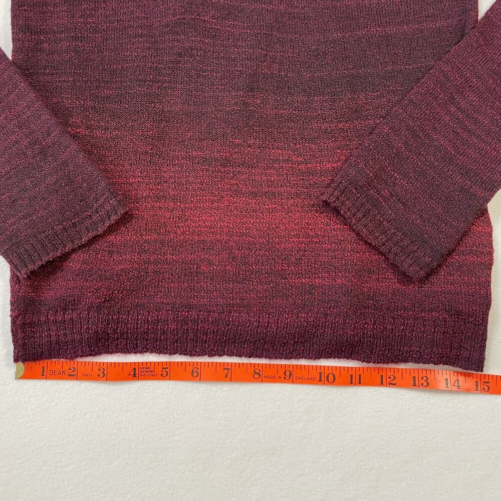Prana Julien Sweater Ombre Red Size M Yoga Open Back Layering Lightweight - Picture 10 of 16